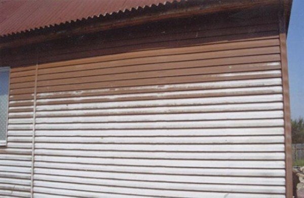 Сайдинг выцвел