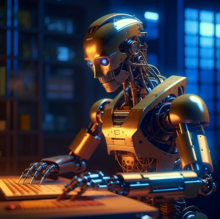 робот пишет книгу