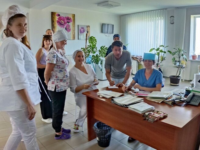 Фото Павла Деревянко из госпиталя ДНР из сети