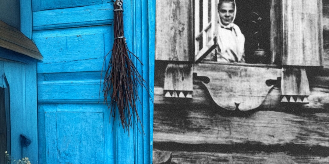 На Русском Севере вешают на дверь веник (голи́к). Что это значит? Оберег?