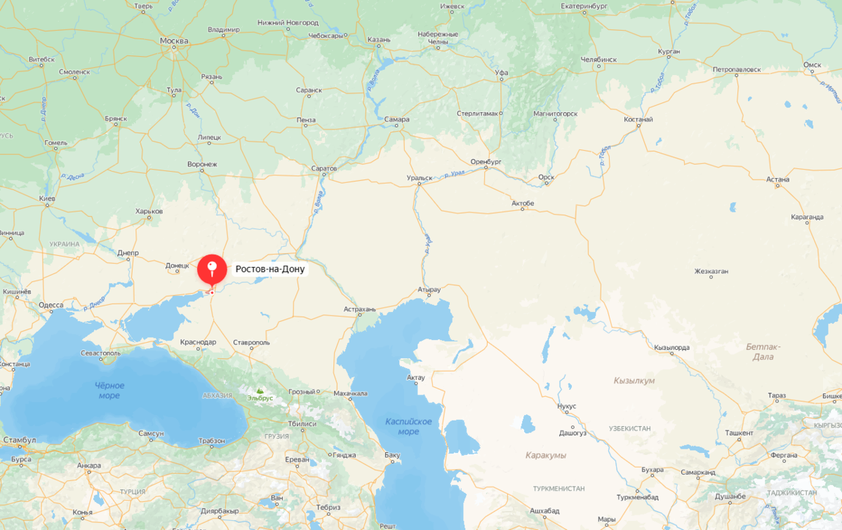 Ростов на Дону на карте.