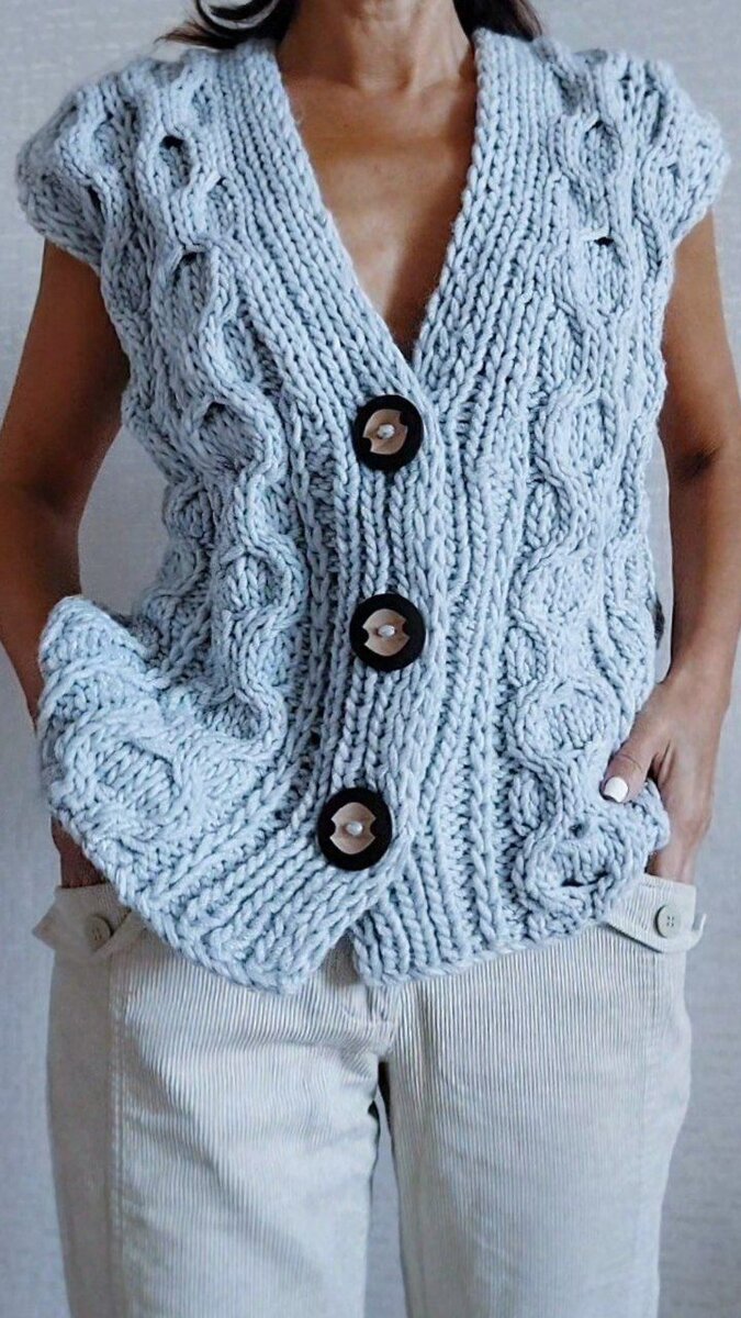 Жилет по МК Эльвиры Вафиной 