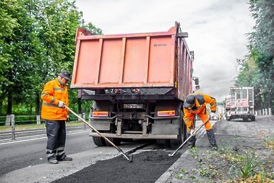    Ремонт дорог в Подмосковье © Пресс-служба Министерства транспорта и дорожной инфраструктуры Московской области