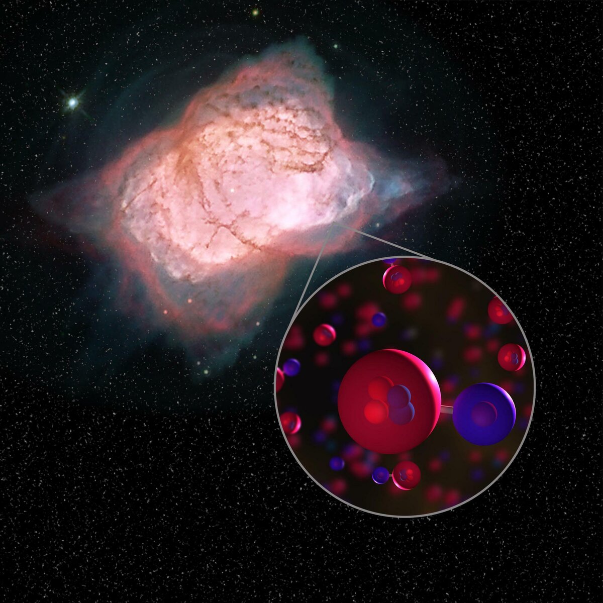 Водород в космосе. Гидрид гелия. Планетарная туманность NGC 7027. Водород и гелий во Вселенной. Гелий во Вселенной.