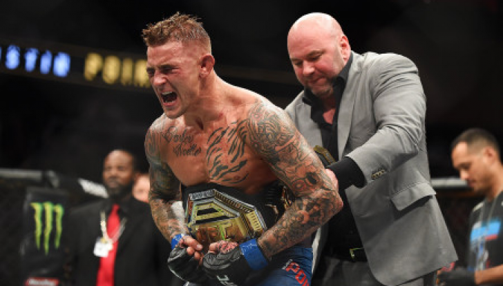 Дастин Порье после победы над Максом Холлоуэем на UFC 236