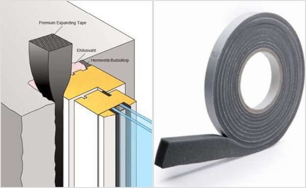 Предварительно сплющенная уплотнительная лента. 