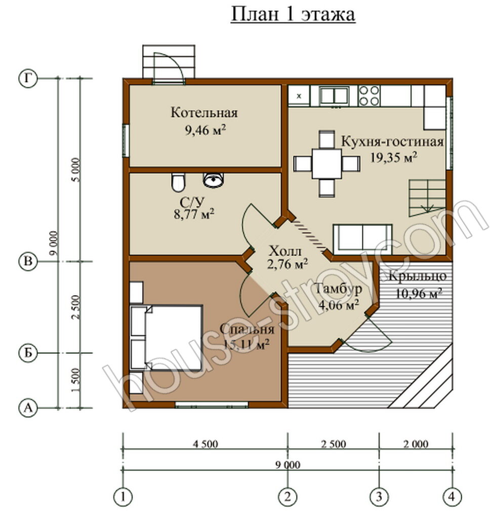 Каркасный дом 9х9 - 67К (1 910 029р.) скидка 70 000р. | ⚠️  www.house-stroy.com | Дзен