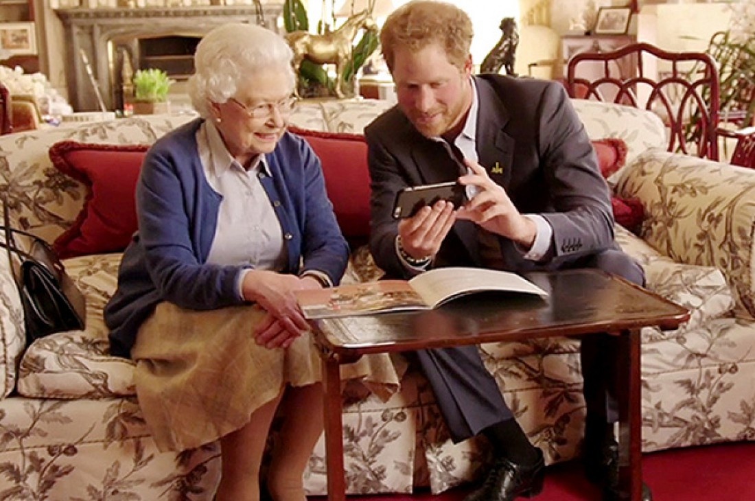 Любящие друг друга бабушка и внук когда-то. 