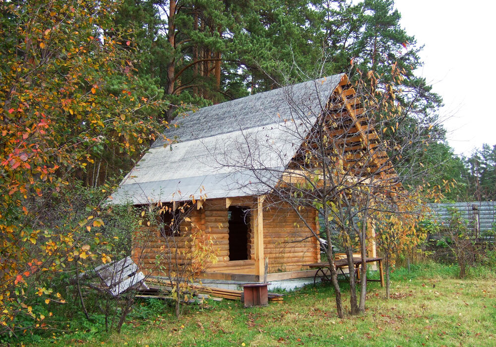 Баня построенная нашими руками за два лета. От фундамента до конька. Первый и удачный опыт строительства