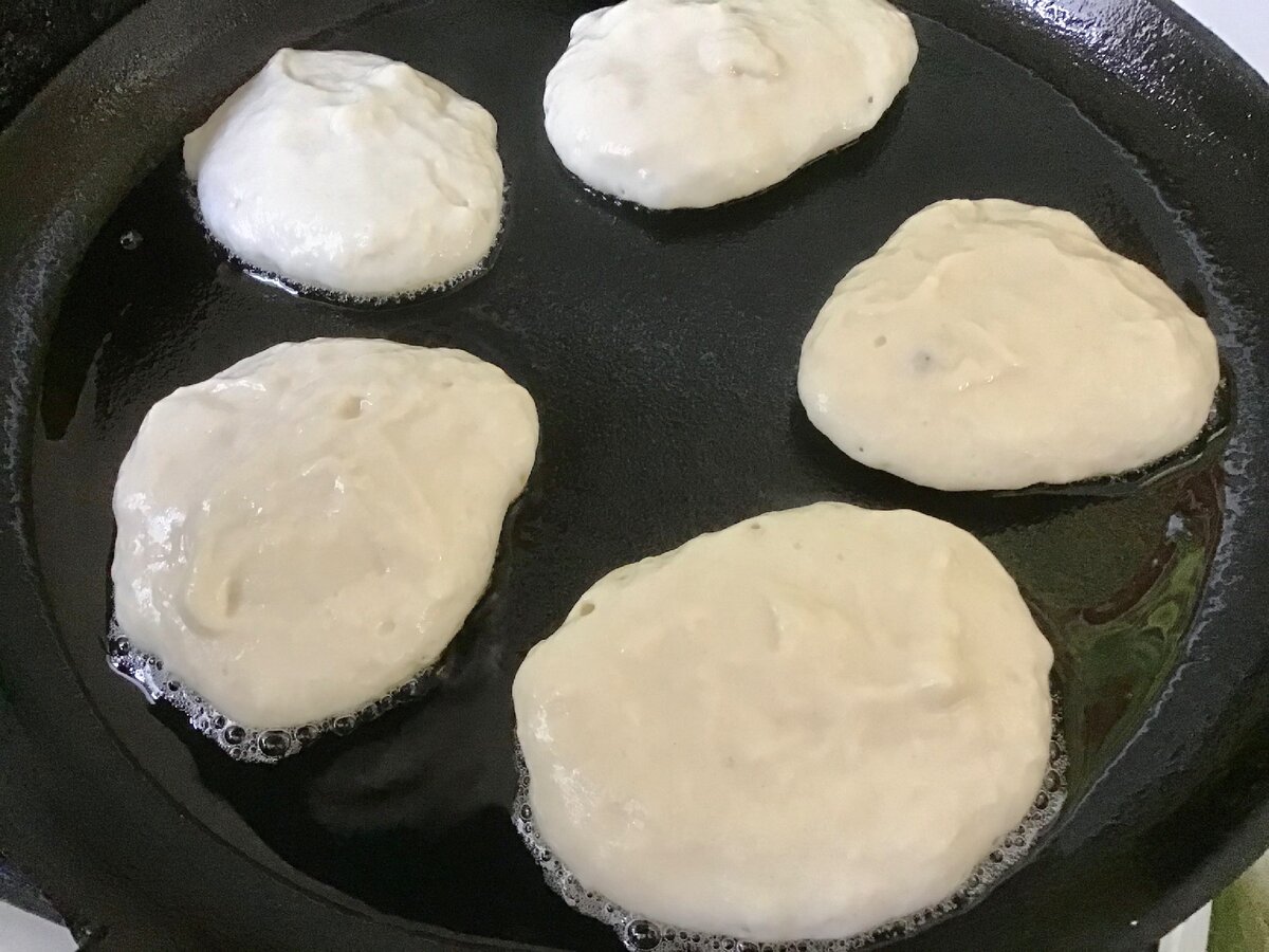 Оладьи без яиц. Очень пышные и никогда не опадают