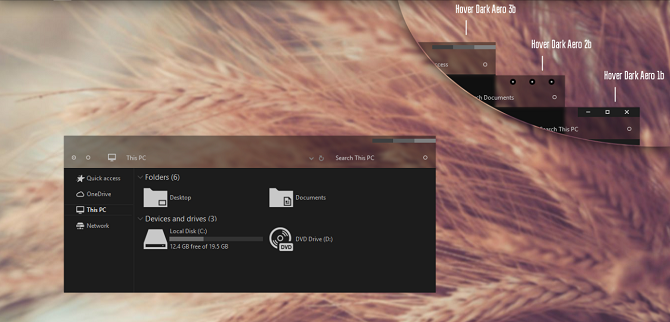Hover Dark Aero Theme 