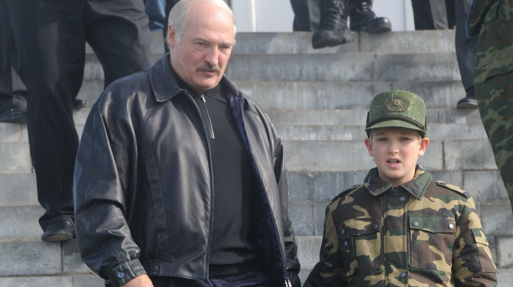 Президент Беларуси с сыном Колей