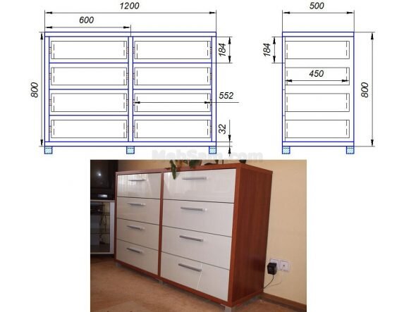 Как выгодно собрать комод своими руками