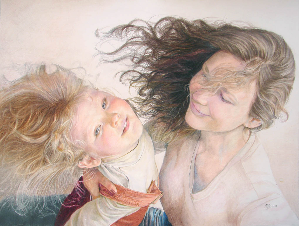 В душе вместе с ребенком. Мама картина. Женщина с ребенком акварель.