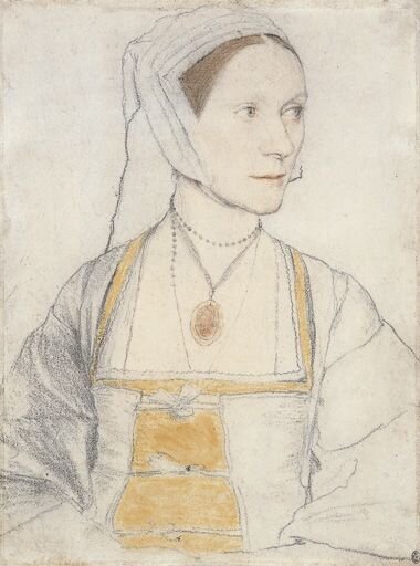 Cecily Heron,младшая дочь Томаса Мора, рисунок Ганса Гольбейна младшего, 1526 г. 