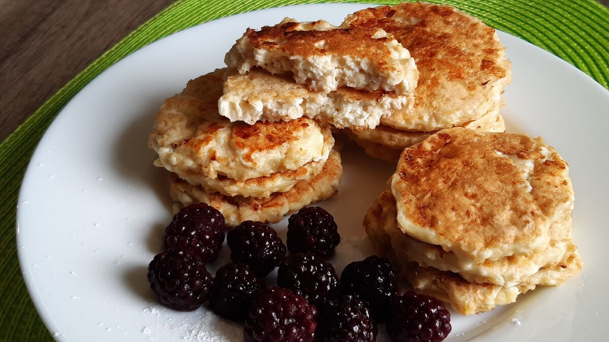 Вкусные оладьи овсяные.