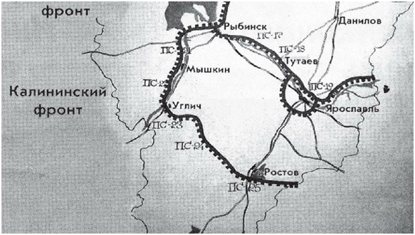 Схема строительства оборонительных сооружений