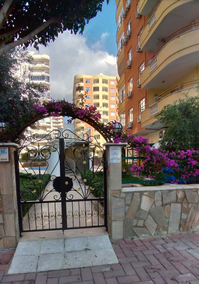 Типичная калитка в жилой двор