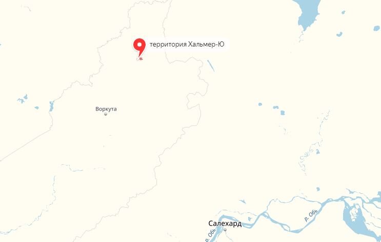 Карта где находится воркута