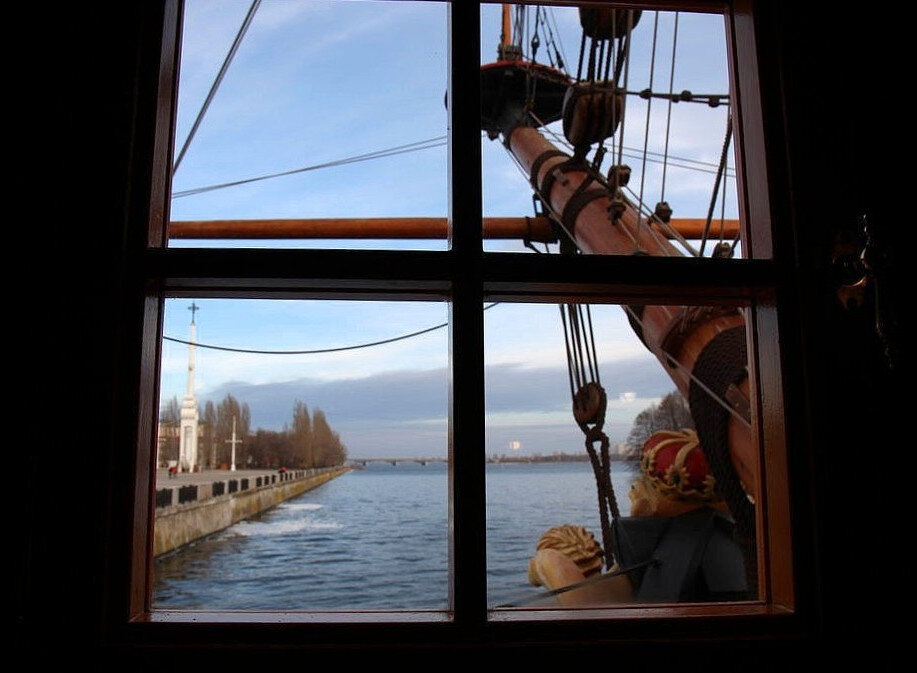 Вид из окна корабля. Фото автора