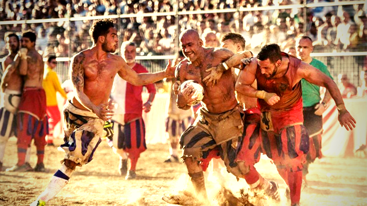 Современная "реконструкция" флорентийского кальчо