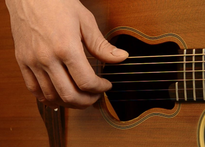 Игра пальцами на гитаре