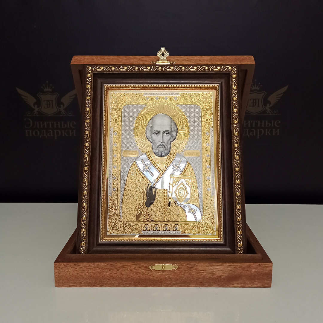 Икона Николая Чудотворца (ручная работа)