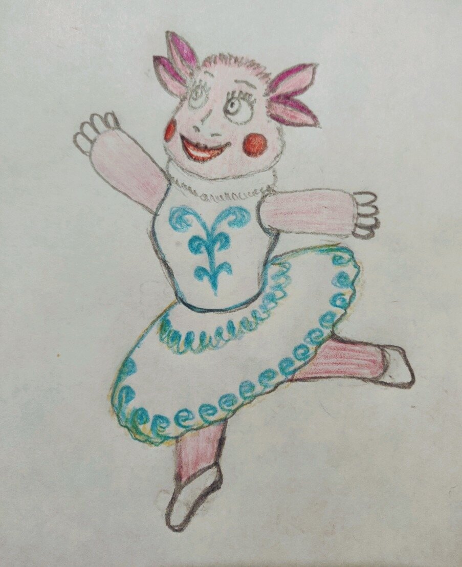 Лунтик тоже рад (картина набирающего популярность молодого автора). Возможна продажа копии картины.