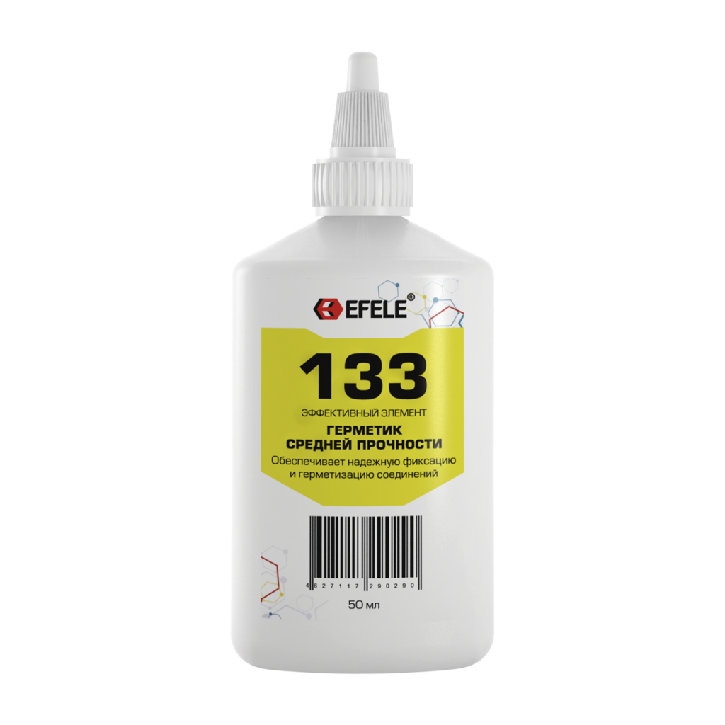 Одним из наиболее эффективных анаэробных герметиков является продукт российской компании "Эффективный Элемент" EFELE 133.  Вязкость данного состава позволяет использовать его для резьбы  диаметром до 3" (трех дюймов) при высоких температурах (до +180 °С).