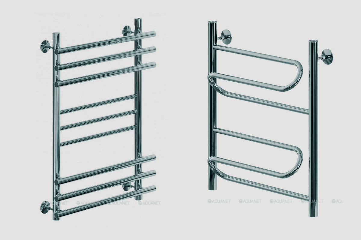 Пример полотенцесушителей бренда Aquanet