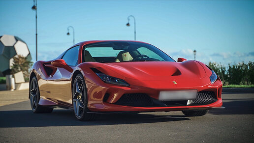 Красная и классная Ferrari F8 Spider