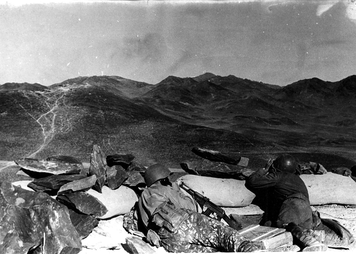 Застава в районе озера Жаланашколь. Высота Каменная