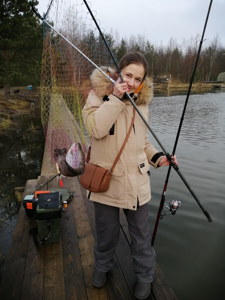 Первая форель, пойманная нашей семьей