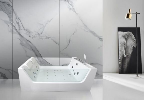Гидромассажная ванна Cerutti Spa C-454 170х120 со стеклянной стенкой