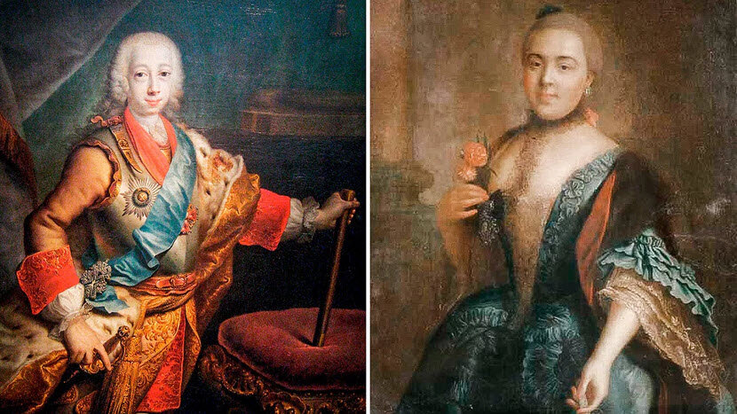 Петр III и Елизавета Воронцова