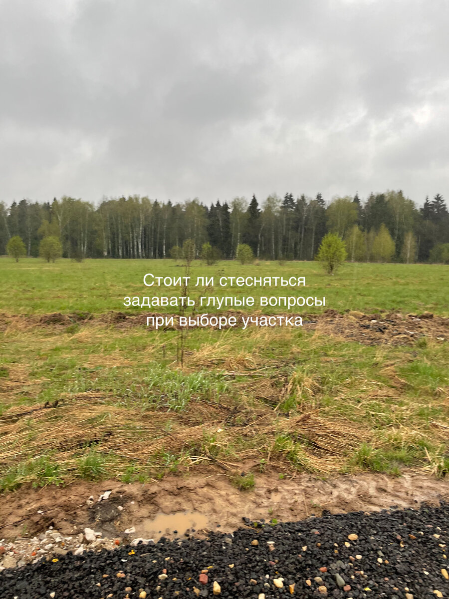 Стоит ли стесняться задавать глупые вопросы при выборе участка