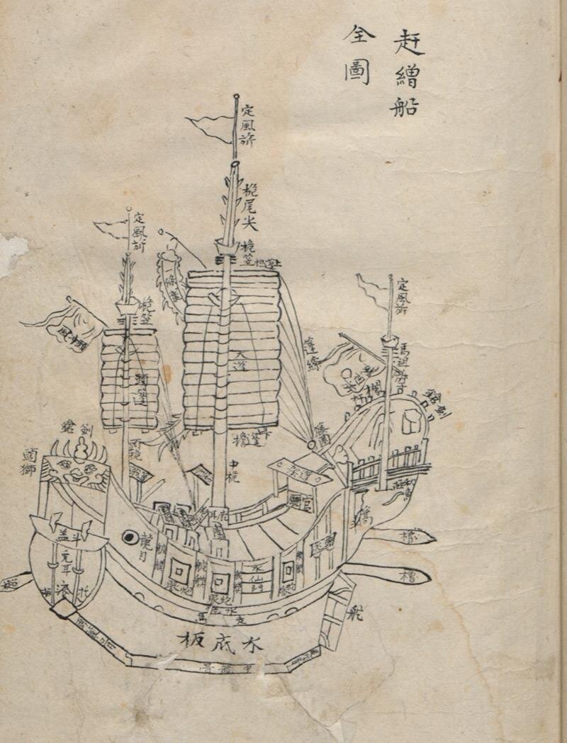 Стандартный боевой корабль династии Цин. Право на публикацию изображений предоставлены Staatsbibliothek, Berlin