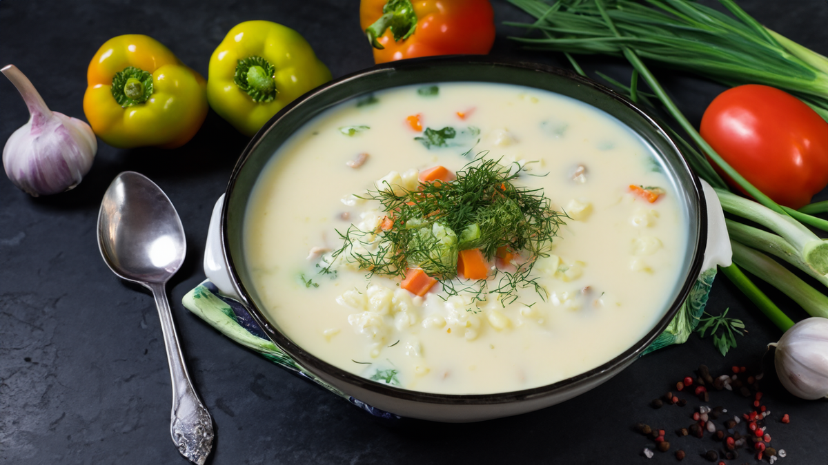 Этот легкий и ароматный суп из творога с овощами и зеленью идеально подойдет для летнего обеда. Добавьте свежую мяту или укроп для более яркого вкуса. 