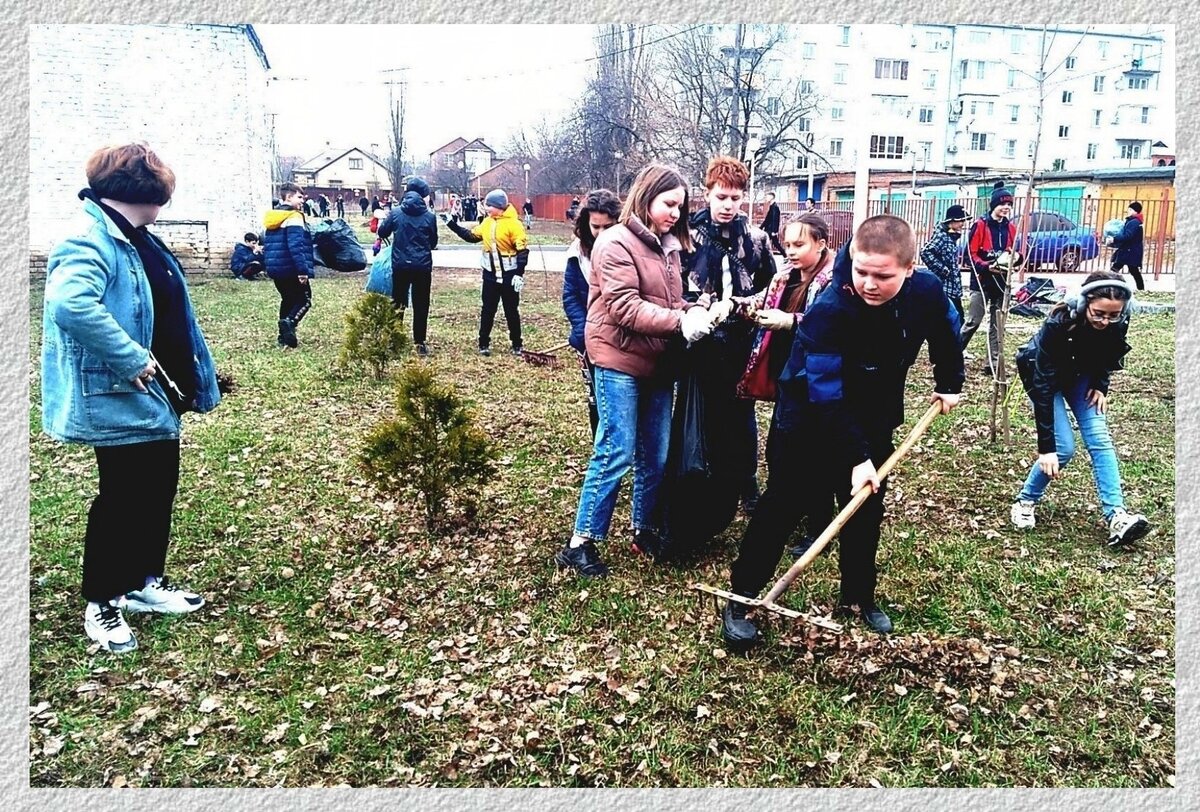 Осенние работы на школьной территории