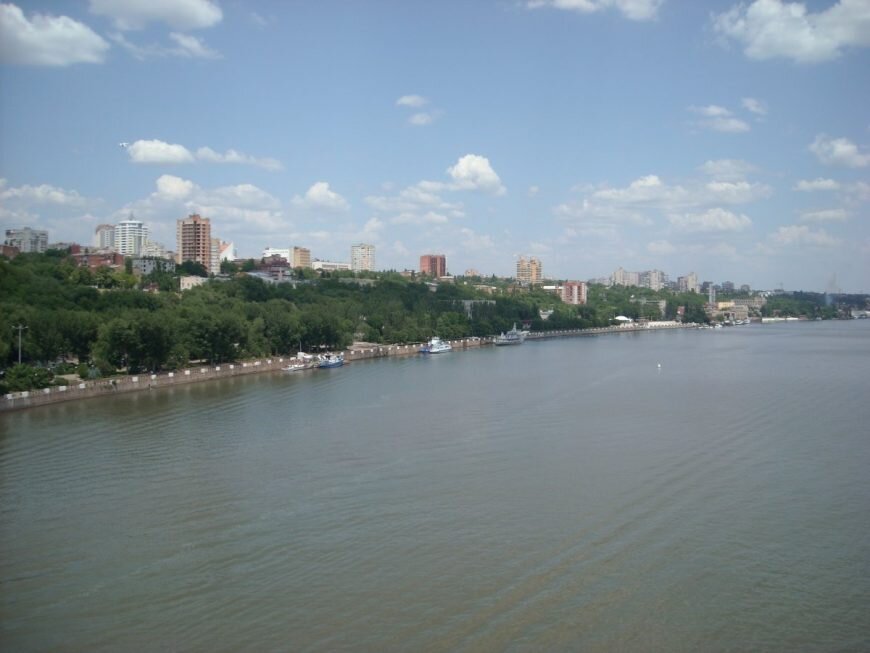 Река Дон (вид с Ворошиловского моста)