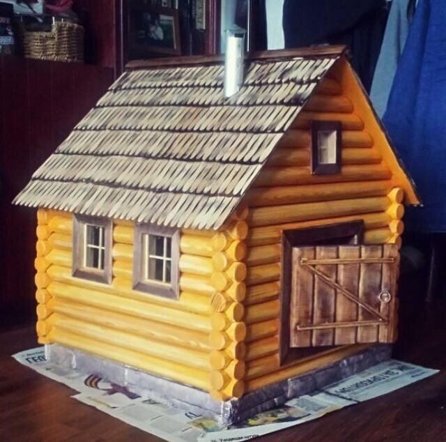 Дом из черенков. Бревенчатый домик из бумаги. Дом из черенков. Поделки из дерева своими руками. Лестница из черенков для лопат.