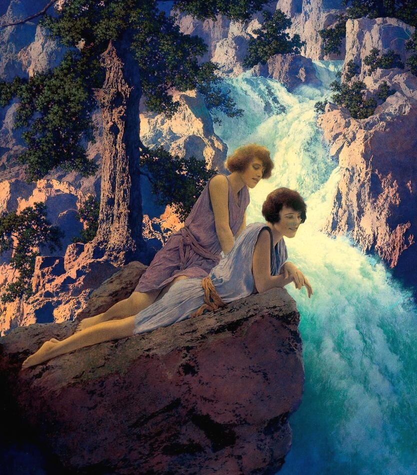 Maxfield Parrish (1870-1966), "Водопад"