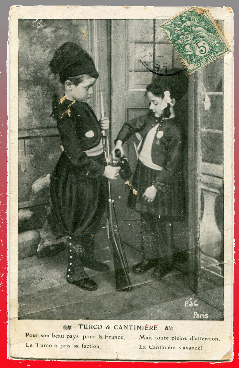 Открытка 1907 год. Франция.