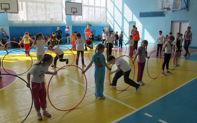 Соревнования в школе по физкультуре
