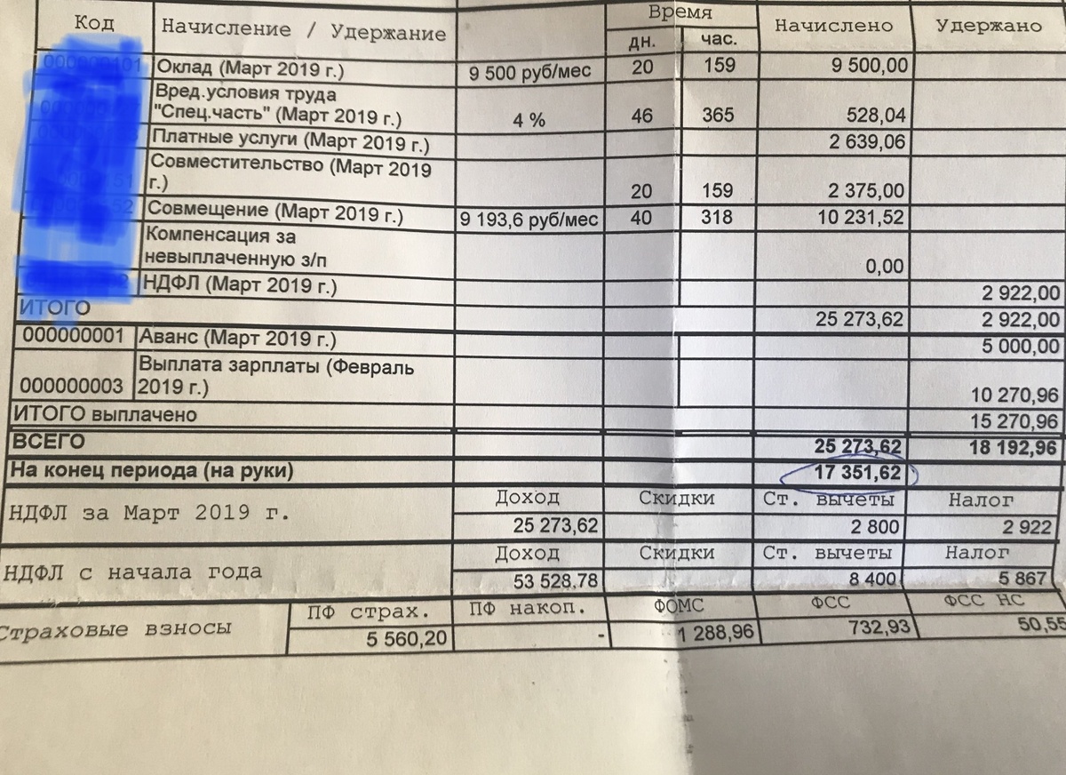 5000 аванс плюс обведённая ручкой сумма 17к. Круть, а? 