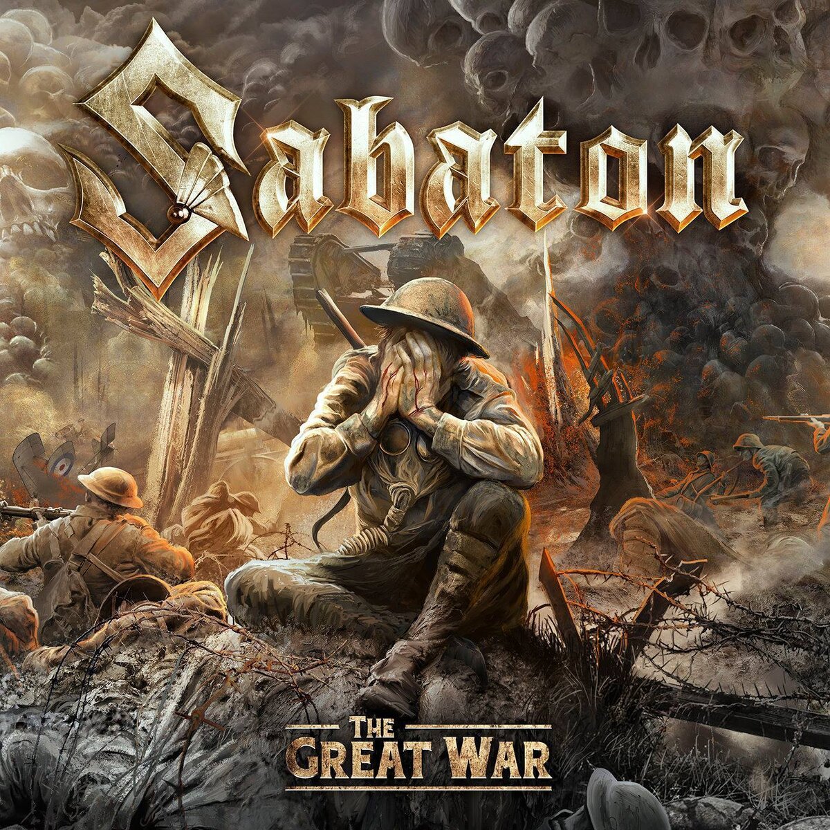Обложка альбома "The Great War". Источник: https://i1.wp.com/www.sabaton.net/wp-content/uploads/2019/04/56295372_10157387387943694_8695848945080860672_o.jpg?w=1417&ssl=1