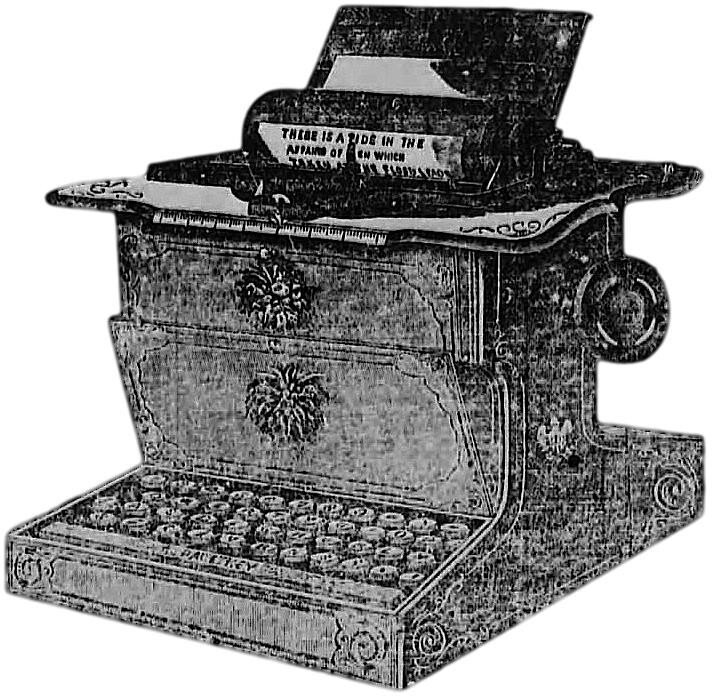 Знакомьтесь, первая печатная машинка Кристофера Шоулза, 1868 г.