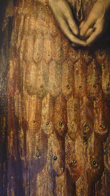 Деталь портрета Мэри Керзон, Вильям Логсдейл, 1909. Из коллекции Кедлстон-Холла (Дербишир)