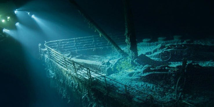 Кадр с кинофильма «Титаник»