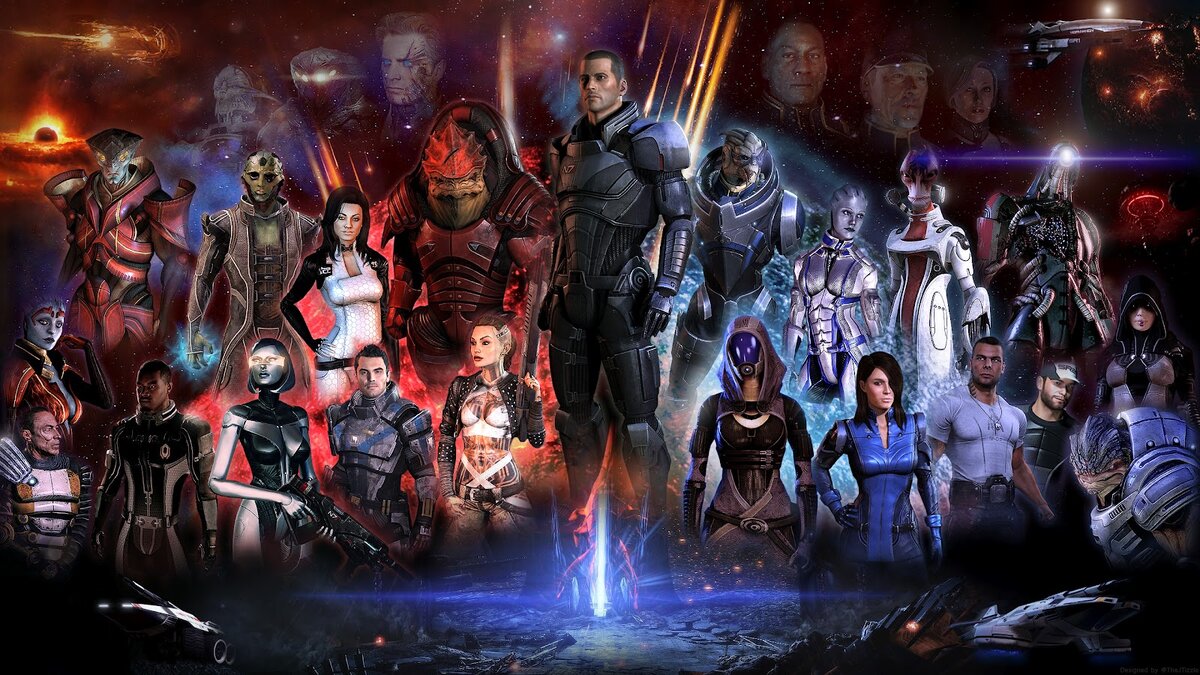 Все персонажи из Mass Effect